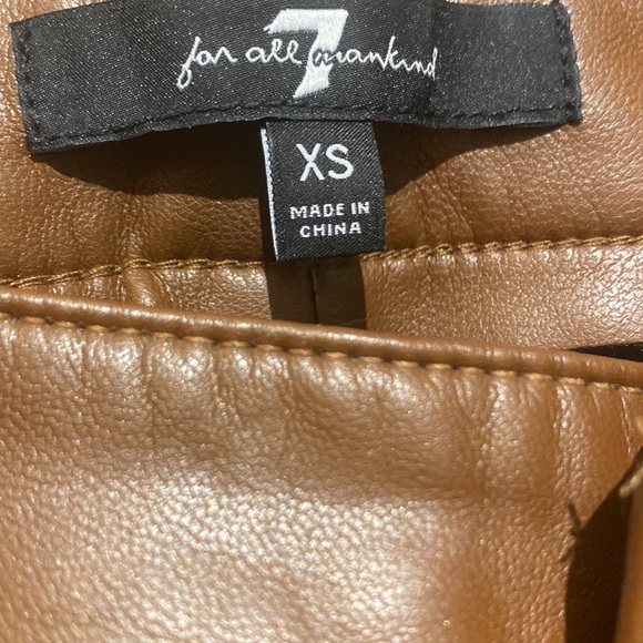 7 For All Mankind Faux Leather Slim Pant - Picture 5 of 14